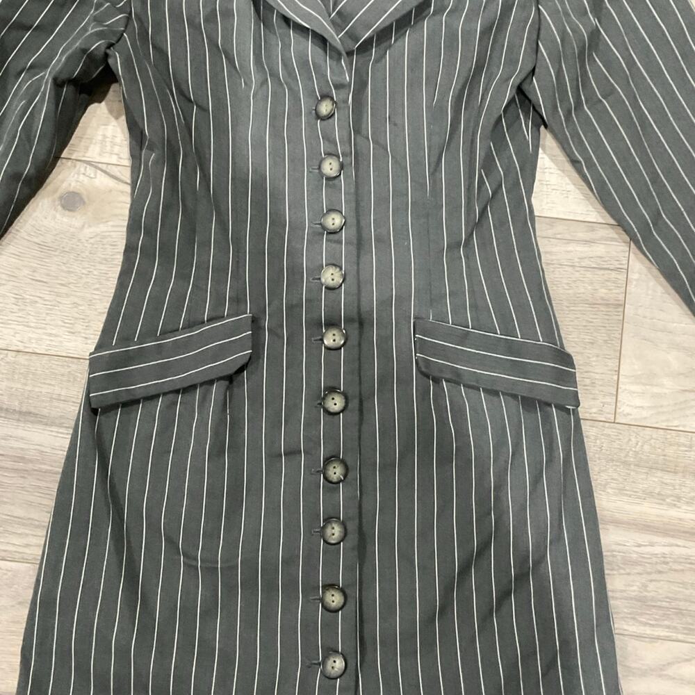 Alyn Paige pinstripe blazer dress size 5/6 - Picture 2 of 12